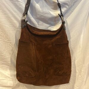 Suede Bucket Bag